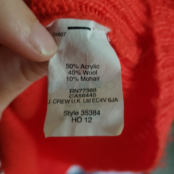 J Crew fire red sweater - Picture 4 of 4